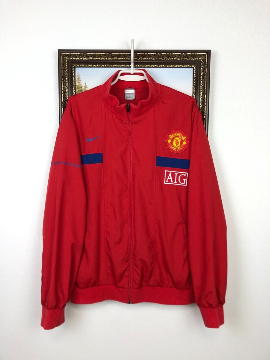 Vintage Nike Manchester United Football Jacket Soccer Track Top