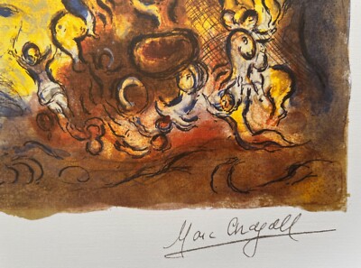 Marc Chagall MOSES CROSSING RED SEA Limited Edition Facsimile