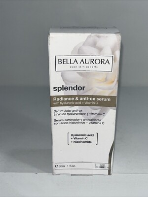 Bella Aurora Splendor Radiance Skin Serum 1floz, Damaged Box, New