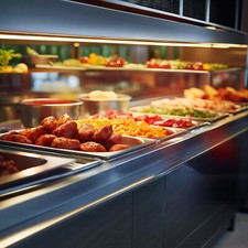 VEVOR 8PCs Bac Gastronorme GN 1/2 Récipient Inox Bain-marie 10,2 cm Profondeur