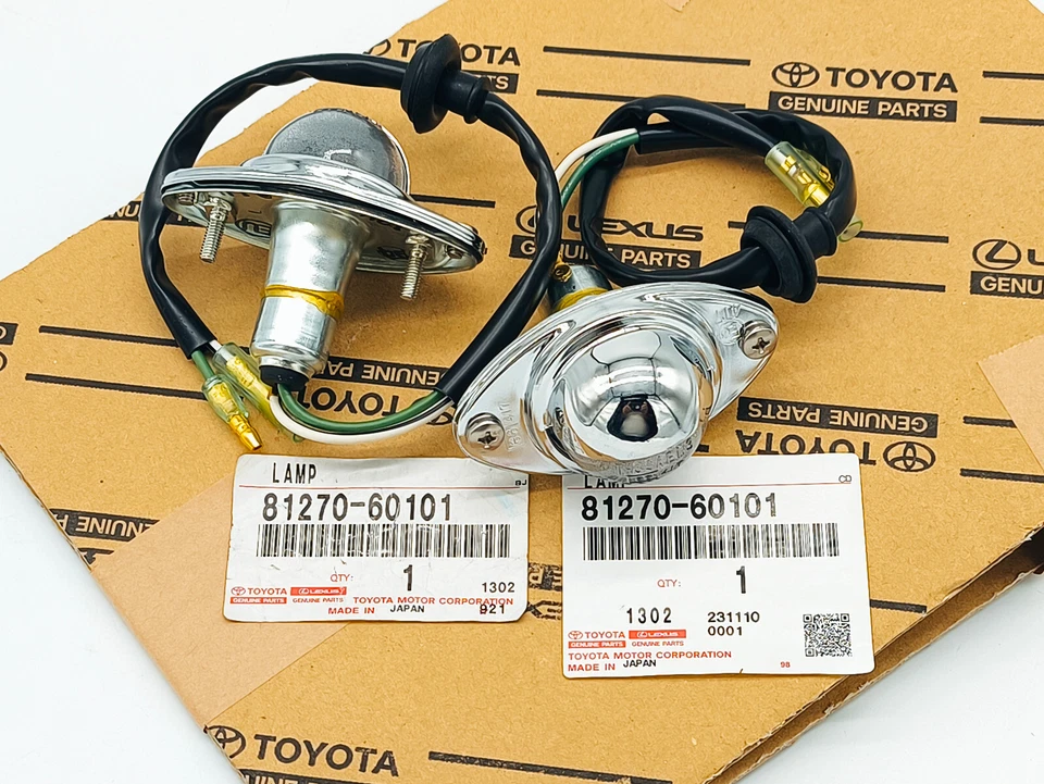 Éclairage Plaque Minéralogique Toyota Genuine Pour Land Cruiser BJ/FJ 40 75-84 - Photo 3/4
