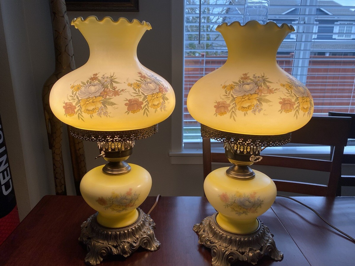 Vintage L&L WMC 1971 Hurricane Parlor Electric Table Lamp Gone