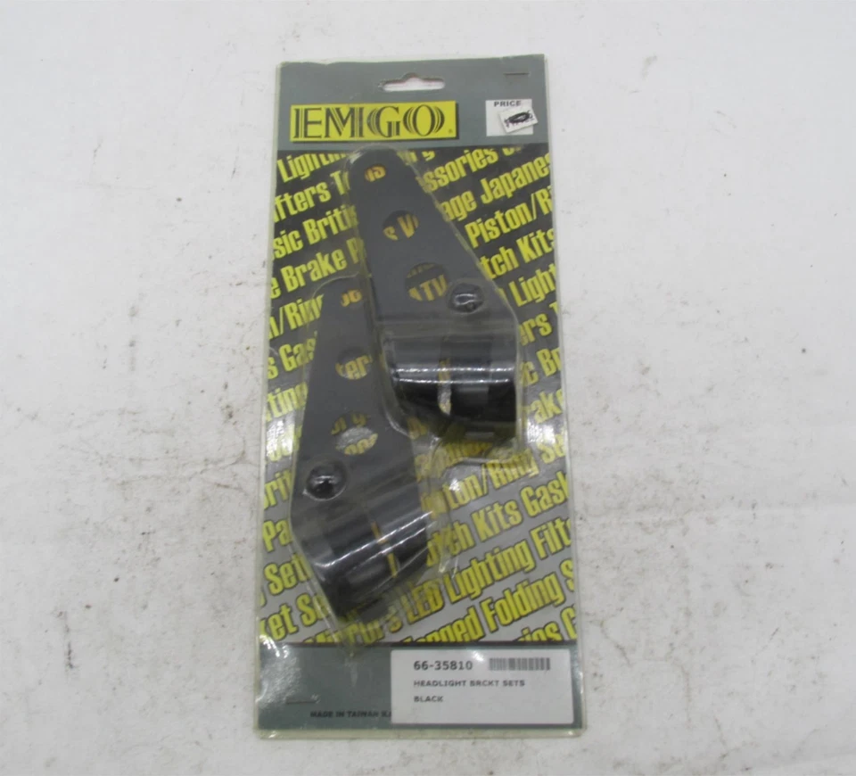 Juegos de soportes de faros negros Emgo personalizados Chopper Bobber Rat 66-35810 Foto 2 de 4