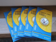Ukraine Gedenkm&uuml;nzen 5 Griw 2022 Stempelglanz in Einheitsst&auml;rke im Folder 5 S...