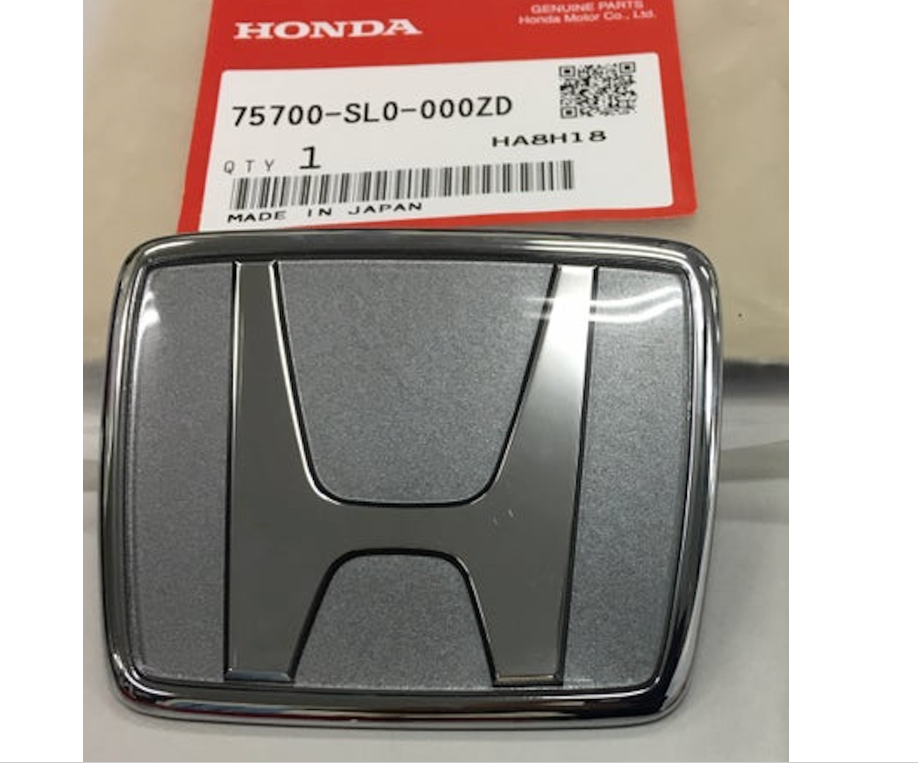 HONDA Genuine NSX R77 91-01 Front Emblem Kaiser Silver 75700 - SL0