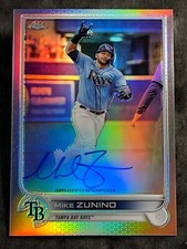2022 Topps Chrome REFRACTOR AUTO Mike Zunino 106/499