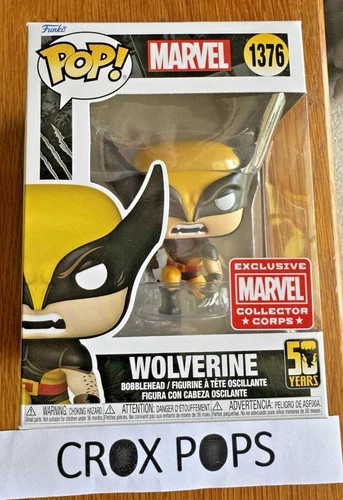 WOLVERINE Collector Corps 1376 MARVEL Funko Pop Vinyl New in Mint Box +Protector