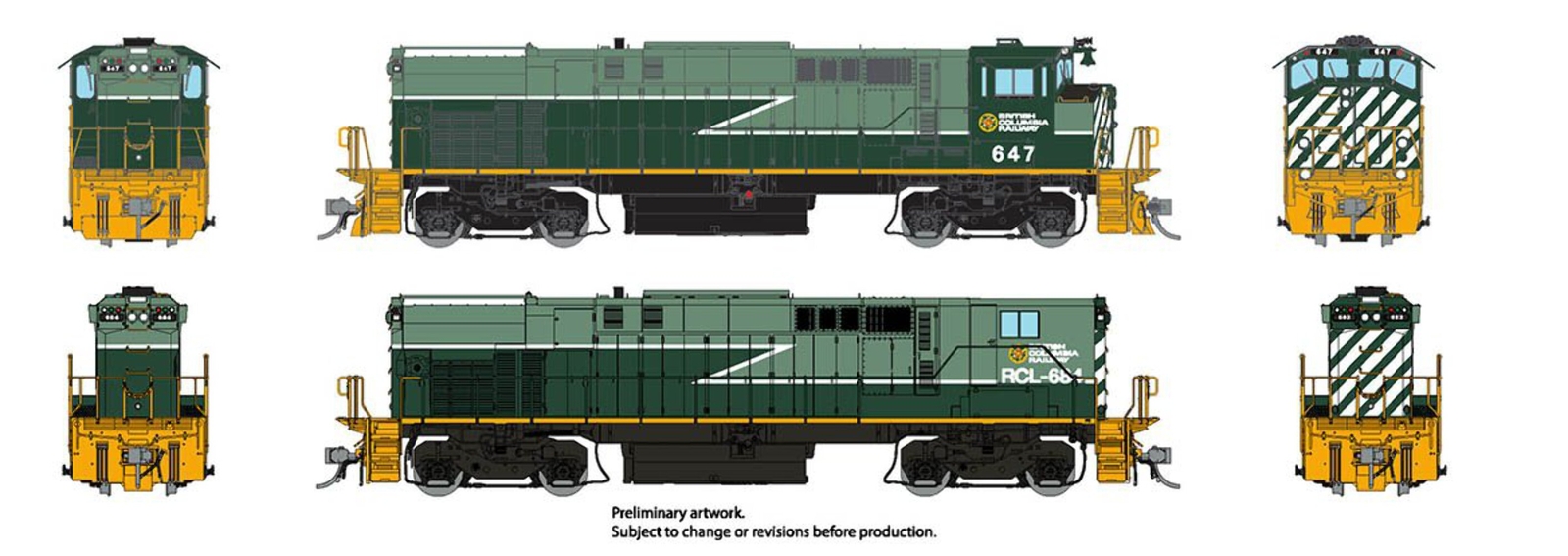 M420b Rapido 033529 HO Scale MLW M420 + M420B Diesel British Columbia ...