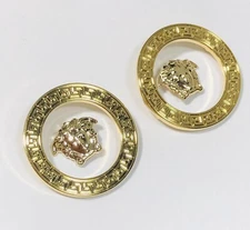 Versace VE 4387 Sunglasses Golden Replacement Side Temple Icon W/ Decor Ring