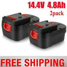 2-Pack for BLACK DECKER 14.4V Slide Battery HPB14 FIRESTORM FSB14 499936-34 A14
