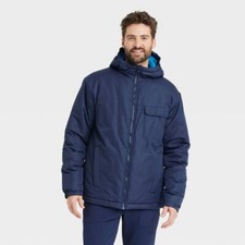 All In Motion Mens Zip-Up Winter Hooded Wind-...