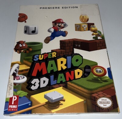 Super Mario 3D Land Prima Strategy Guide Game Book Premiere Edition w/Poster NEW
