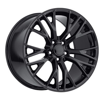 Stingray Corvette C7 ZO6 18x9.5   Black Gloss Wheels Two Wheels