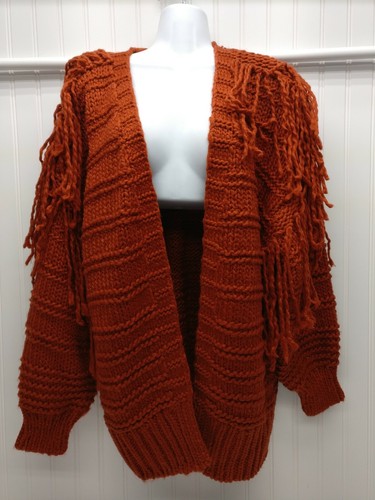 Forever 21 Thick Chunky Fringe Sweater 