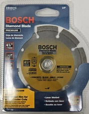 Bosch DB4541C Diamond Saw Blade 4-1/2" Wet/Dry General Purpose