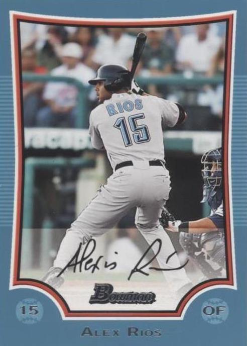 2009 Bowman - Alex Rios #158 Blue /500 for sale online | eBay