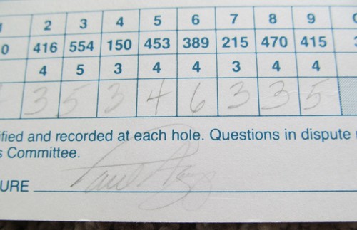TOURNAMENT SCORECARD-1995 PHOENIX OPEN-SIGNED BY 2 PGA CHAMPIONSHIP WINNERS - Picture 4 of 5