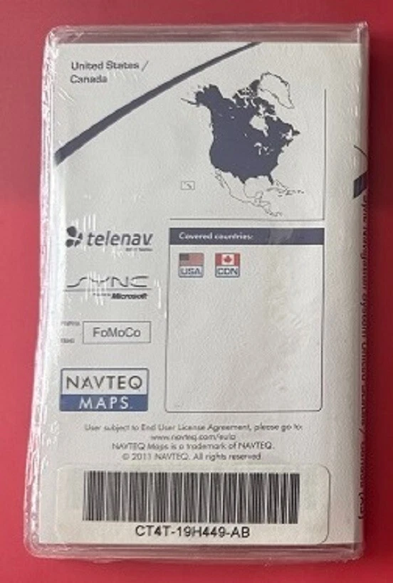 CT4T-19H449-AB - Ford Navigation Map - A3 - FACTORY SEALED OEM PACKAGE - Image 2 of 2