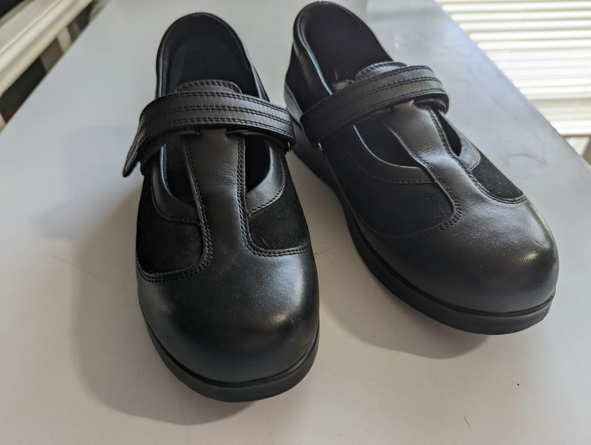 DREW DESIREE DIABETIC ORTHOTIC SHOES 14385 27 Black Sz 7.5 PRISTINE