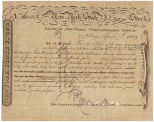 Fillmore, Millard (US President) - Document signed “Bond signed as NY compt.