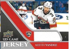2020-21 UD Hockey Jersey   KEITH YANDLE  FLORIDA PANTHERS