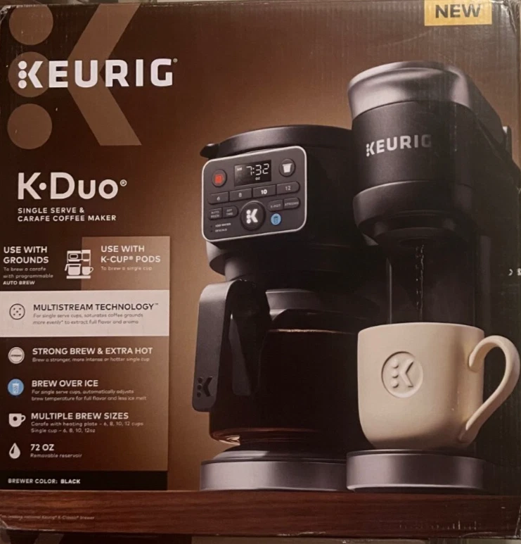 K-Duo Hot & Iced Single Serve & Karaffe Kaffeemaschine, MultiStream Technologie - Gen2
