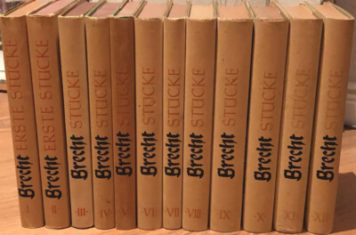 Bertolt Brecht - Stücke 1-12 | 12 Pappbände mit Umschlägen | Suhrkamp 1957-1961