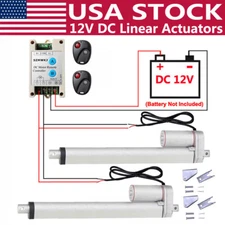 2 Linear Actuators 1500N 12V DC Electric Motor W/ Controller Switch Auto Lift DO