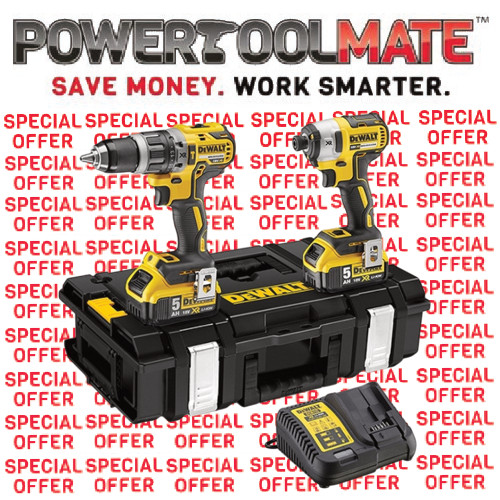 Dewalt DCK266P2 18V 2x5.0Ah 리튬 이온 브러시리스 콤비 드릴 임팩트 드라이버 트윈 키트