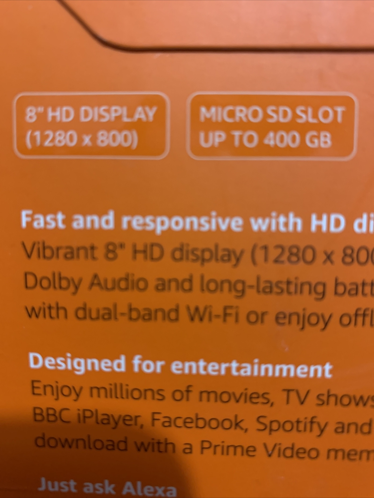 Amazon Kindle Fire HD 8 16GB, WiFi, 8in Black for sale online eBay