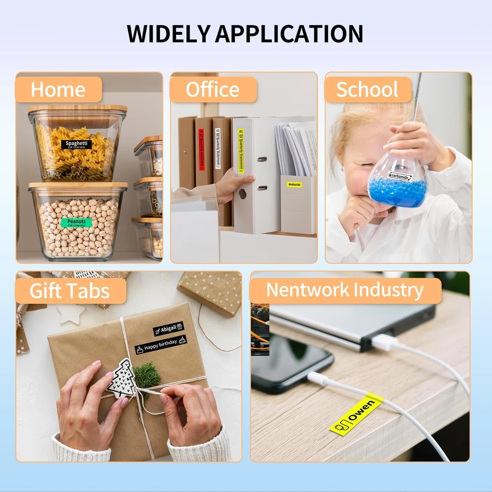 H1100 Waterproof Label Maker Machine with Tapes - Handheld Portable Design H1100 Waterproof Label Maker Machine with Tapes - Handheld Portable Design