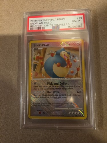 Snorlax graded PSA 8 for sale on eBay