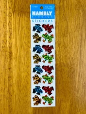 NEW VINTAGE Hambly Studios Rainforest Prismatic Frogs Stickers 1 Sheet Animals