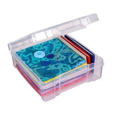 6" x 6" Box Art Craft Organizer Plastic Storage Case, Clear