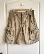 Vintage GAP Men Chunky Cargo Shorts Size 32 Streetwear Skater Y2K 100 Cotton