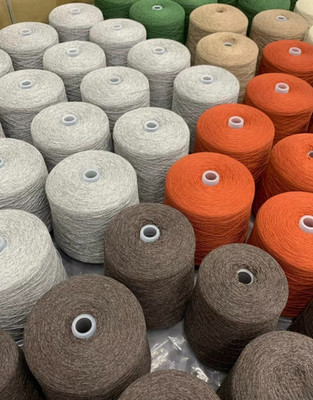 55% Superfine Merino Wool 20% Organic Cotton 2/16nm Cone Yarn UPW China