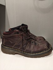 Vintage Dr Martens Men's Brown Leather Boots sz 11 Made in England