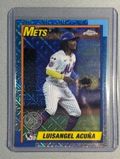 2025 Topps '90 Silver Pack Chrome #T90C-128 Luisangel Acuna RC Mets White Sox