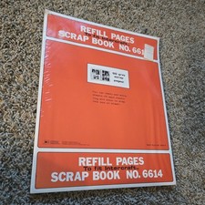 Intercraft Scrapbook Pages 6614 R 50 Gray Scrap Book Album Refills No. 6614 USA