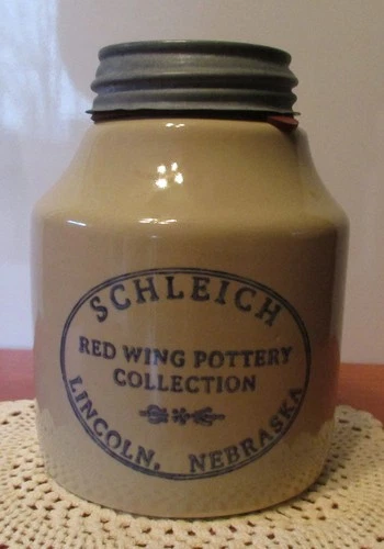 Red Wing Pottery 2004 Artist In The Park Schleich Canning Jar 6"