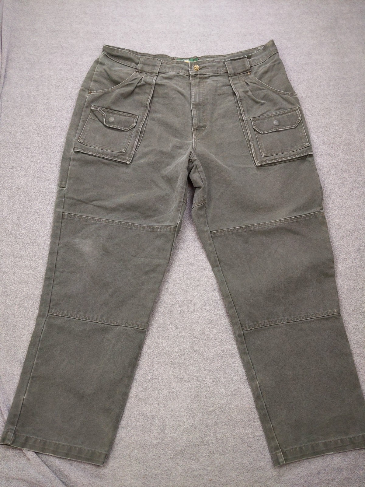 Cabelas Outdoor Gear Pants Mens 44x42 Green Cargo Work Utility Double Knee