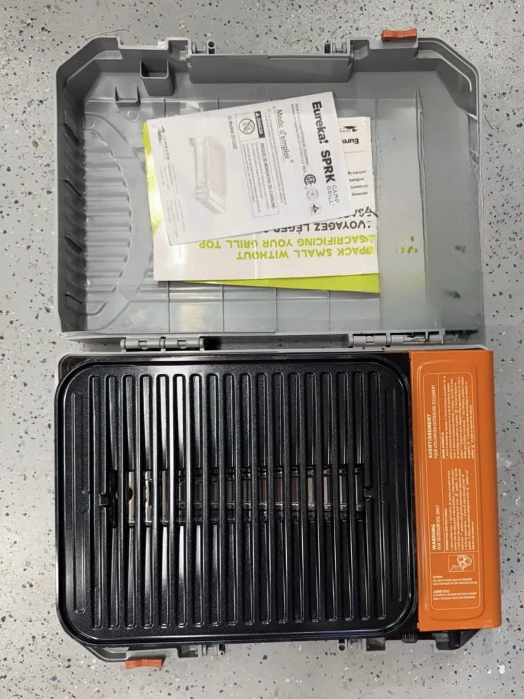 Eureka! SPRK Camp Grill Portable Butane-Fueled Grill with Carrying Case