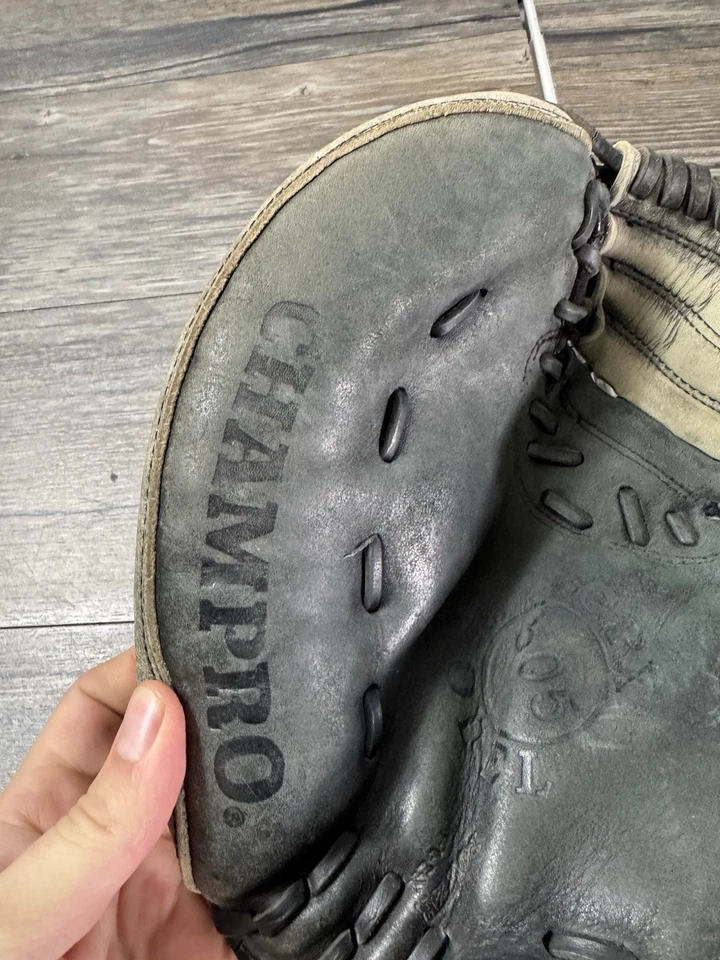 Перчатка Champro CPX 505 Catchers для подачи правой рукой первоклассная кожа черная - Изображение 3 из 4