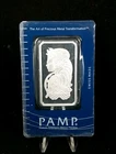 Pamp Suisse 1oz Silver Fortuna Bar in Plastic Assay Card #7464A