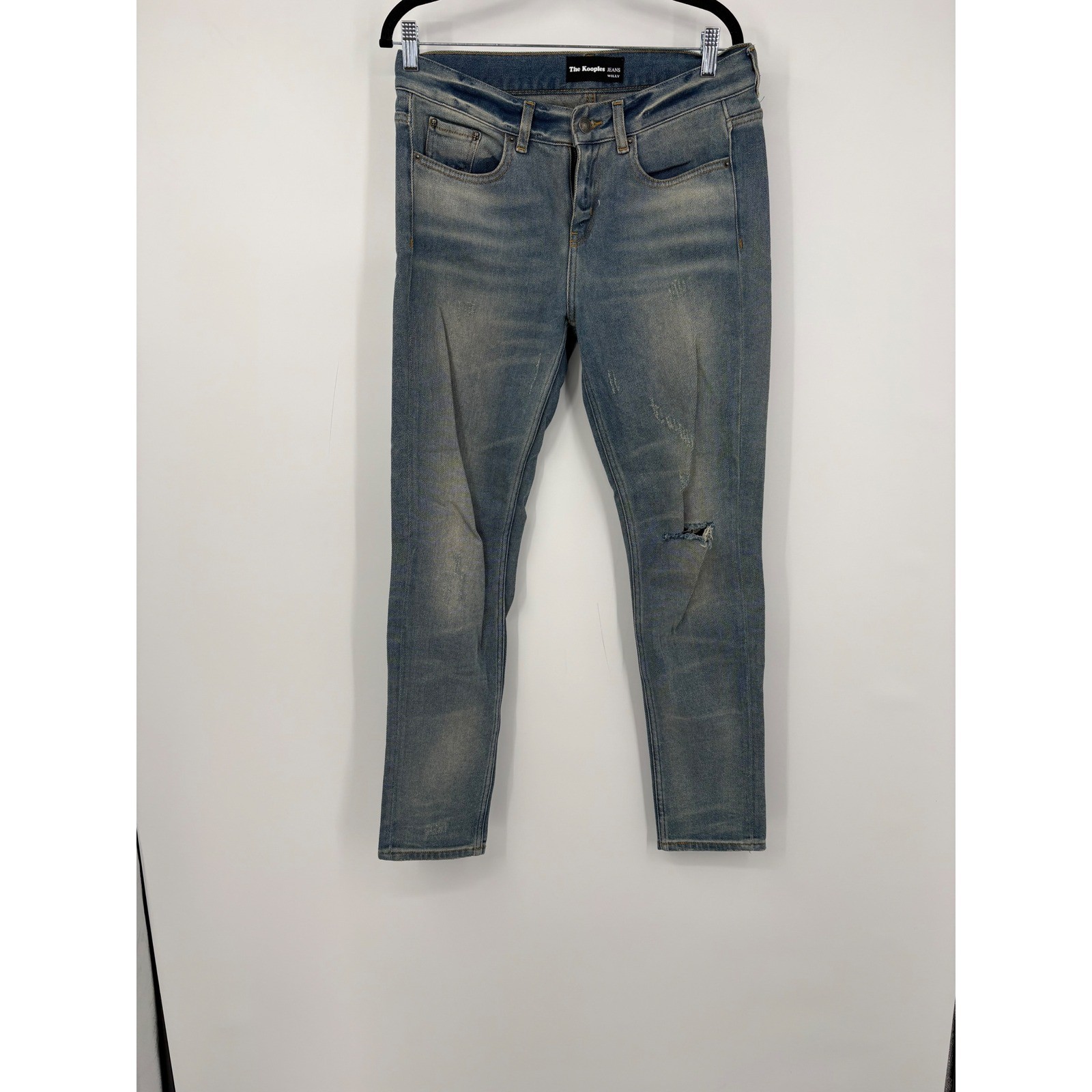 The Kooples Jeans Willy Distressed Light Wash Skinny Womens Size 27