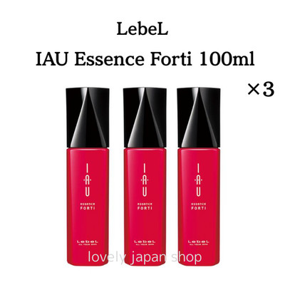 [3 Pack] LebeL IAU Essence Forti 100ml Leave-In Hair Treatment Made in Japan