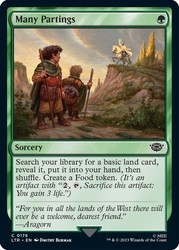 Many Partings #176 Foil Common The Lord of the Rings: Tales of Middle-earth