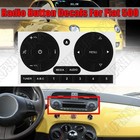 1x Radio Stereo Button Repair Sticker Kit Decals Stickers For Fiat 500 2011-2016
