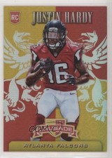 2015 Panini Rookies & Stars Crusade Rookies Red 97/99 Justin Hardy #CR32 0c2