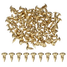 100-Pack Small Nails, 2.8mm x 10mm Brass Nails Round Head